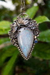 Moonlit Butterfly Garden – Moonstone Pendant, AP-7704