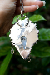 Moonlit Butterfly Garden – Moonstone Pendant, AP-7704