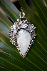 Moonlit Butterfly Garden – Moonstone Pendant, AP-7704