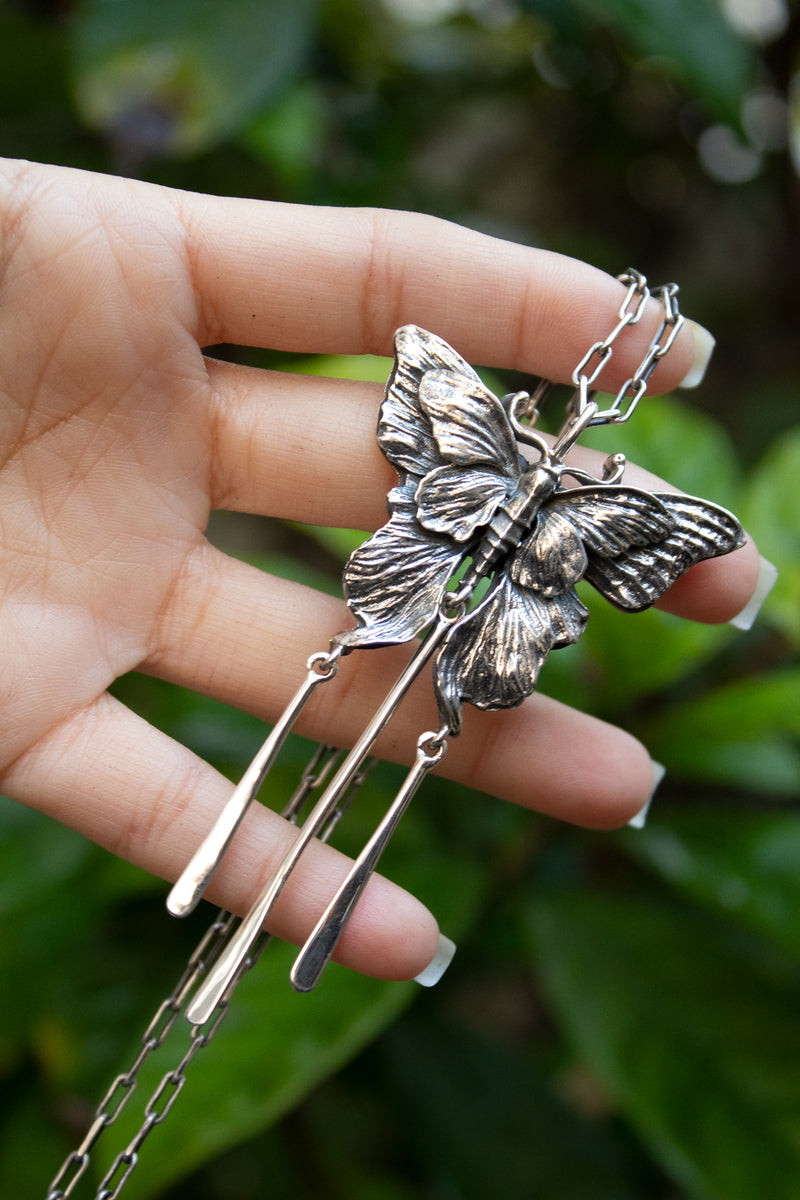 Soul in Flight – Sterling Silver Butterfly Pendant, AP-7701
