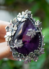 Amethyst Sterling Silver Ring,  AR-7247