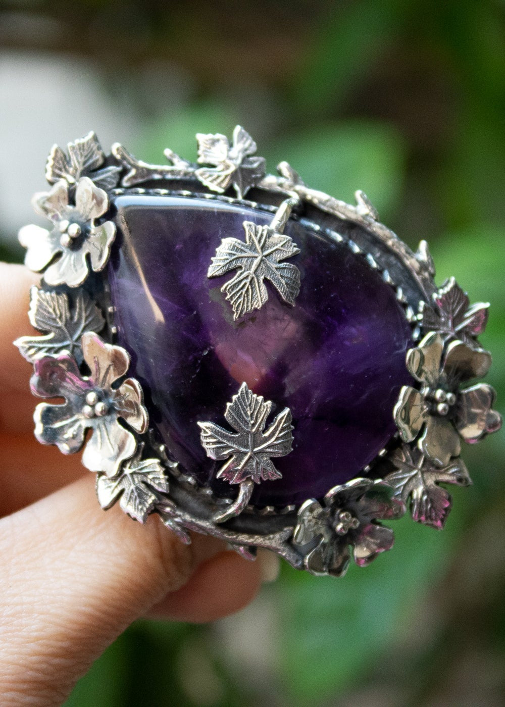 Amethyst Sterling Silver Ring,  AR-7247