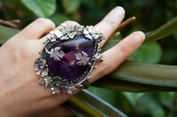 Amethyst Sterling Silver Ring,  AR-7247