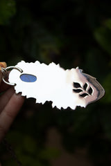 Moonlit Forest Harmony – Moonstone & Amethyst Pendant, AP-7694