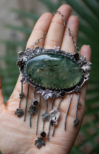 Autumn Whispers: Prehnite Necklace, AP-7256