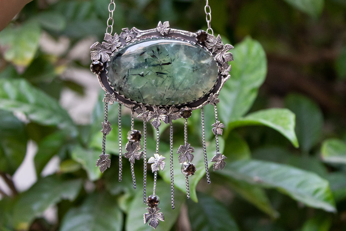 Autumn Whispers: Prehnite Necklace, AP-7256