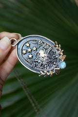 Stargazer of the Wild Woods: Wolf Pendant, AP-7723