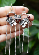 Garnet Earrings, AE-7253