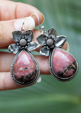 Rhodonite Earrings, AE-7252