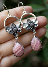 Rhodochrosite Earrings, AE-7251