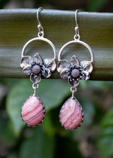 Rhodochrosite Earrings, AE-7251