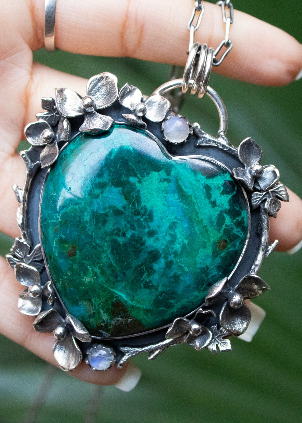 Heart of Nature: Chrysocolla Pendant, AP- 7275