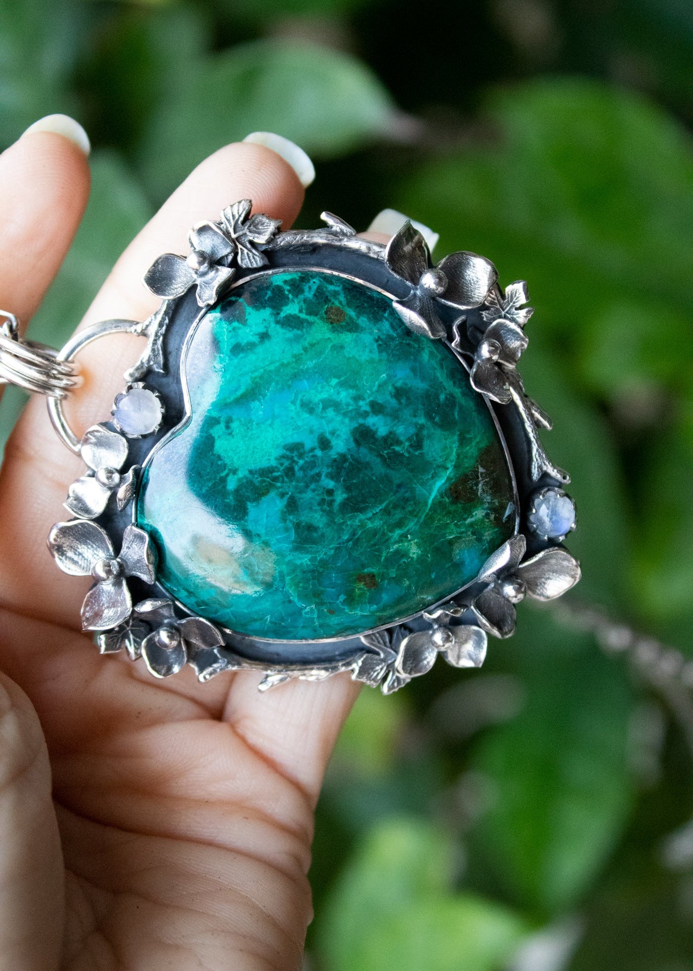 Heart of Nature: Chrysocolla Pendant, AP- 7275