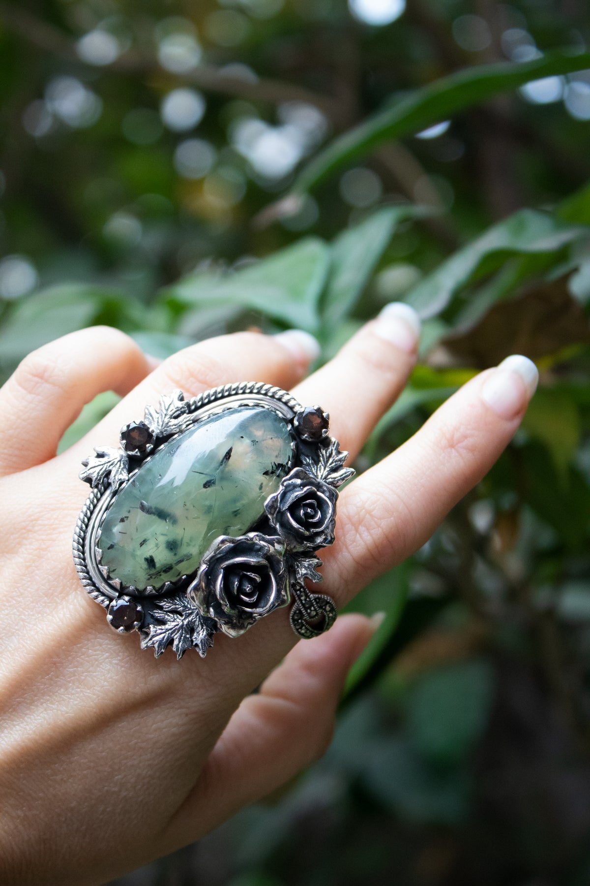 Forest Veil — Prehnite Ring, AR- 7745