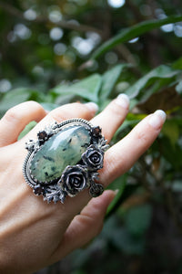 Forest Veil — Prehnite Ring, AR- 7745