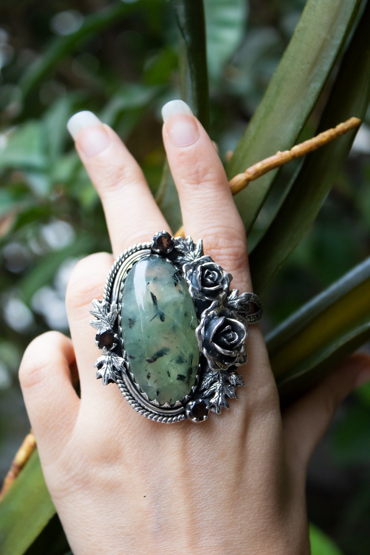 Forest Veil — Prehnite Ring, AR- 7745