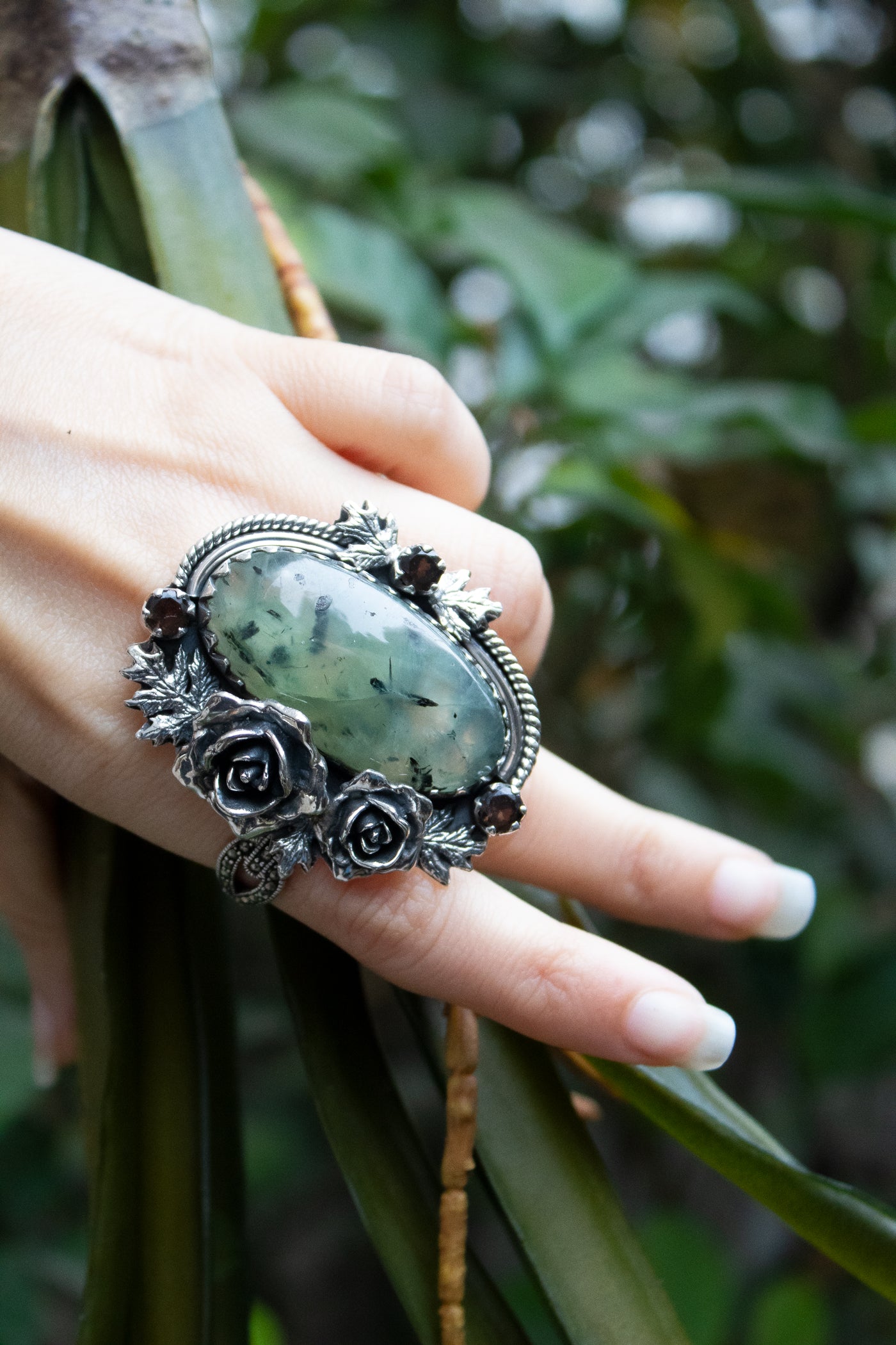 Forest Veil — Prehnite Ring, AR- 7745