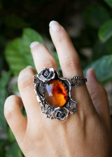 Serpent Bloom: Amber Ring, AR- 7280