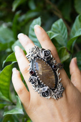 Golden Bloom Quartz Ring AR-7286