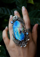 Enchanted Fern Labradorite Ring, AR-7279