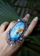 Enchanted Fern Labradorite Ring, AR-7279