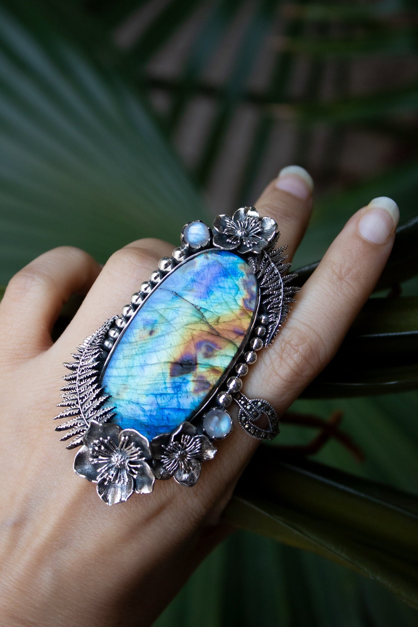 Enchanted Fern Labradorite Ring, AR-7279