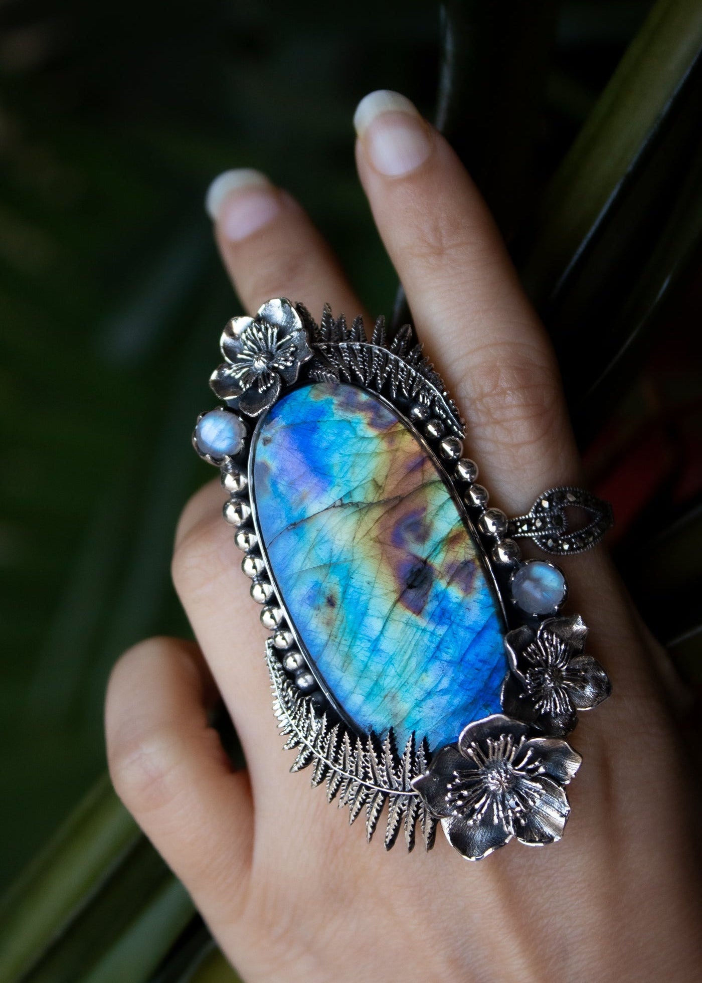 Enchanted Fern Labradorite Ring, AR-7279