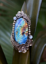 Enchanted Fern Labradorite Ring, AR-7279