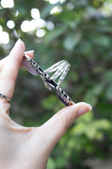 Honeyed Moon Garden — Rose Quartz & Amethyst Ring, AR-7737