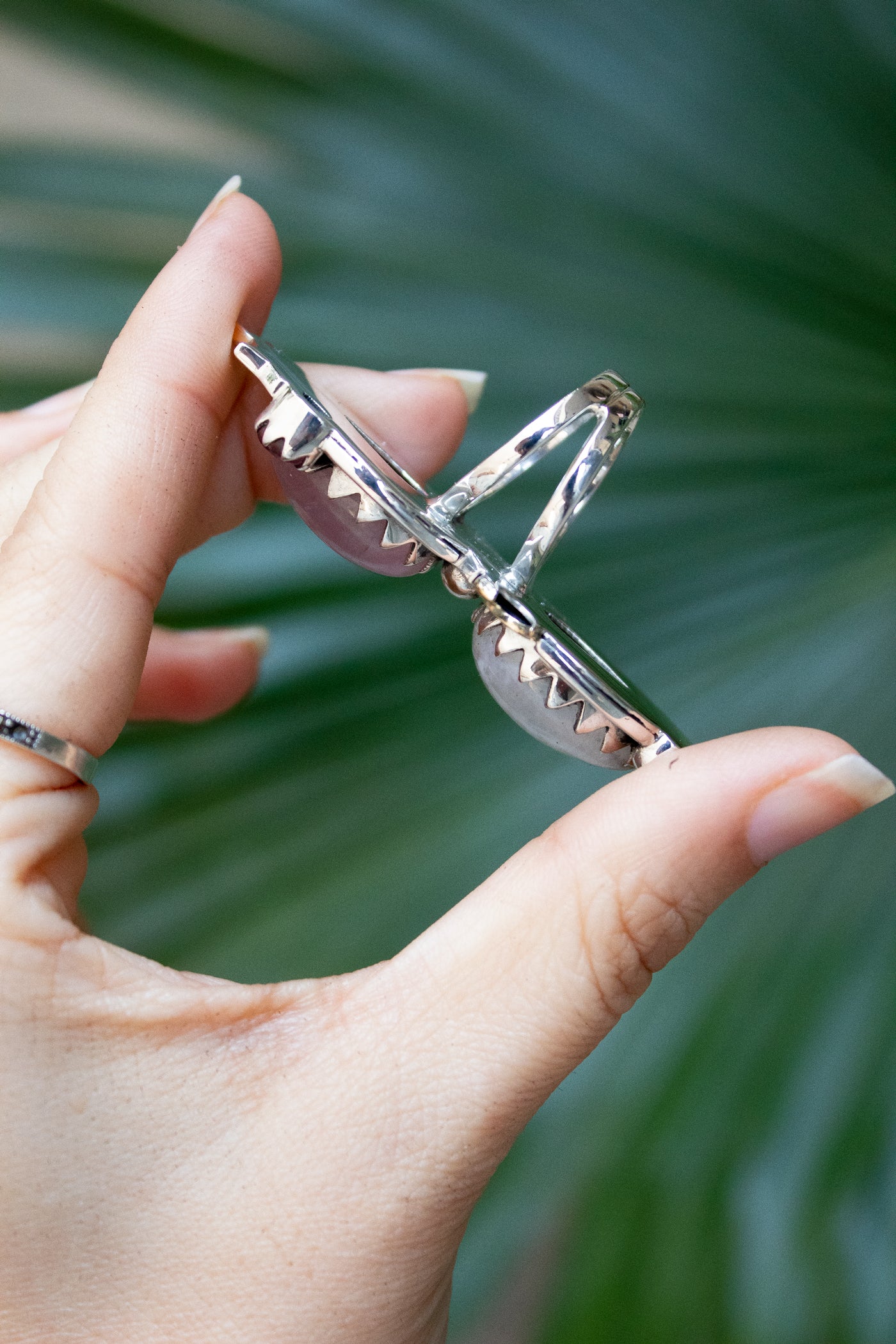 Moonlit Duo — Rose Quartz & Moonstone Ring, AR-7734