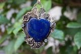 Lapis Lazuli Heart Pendant, AP-7285