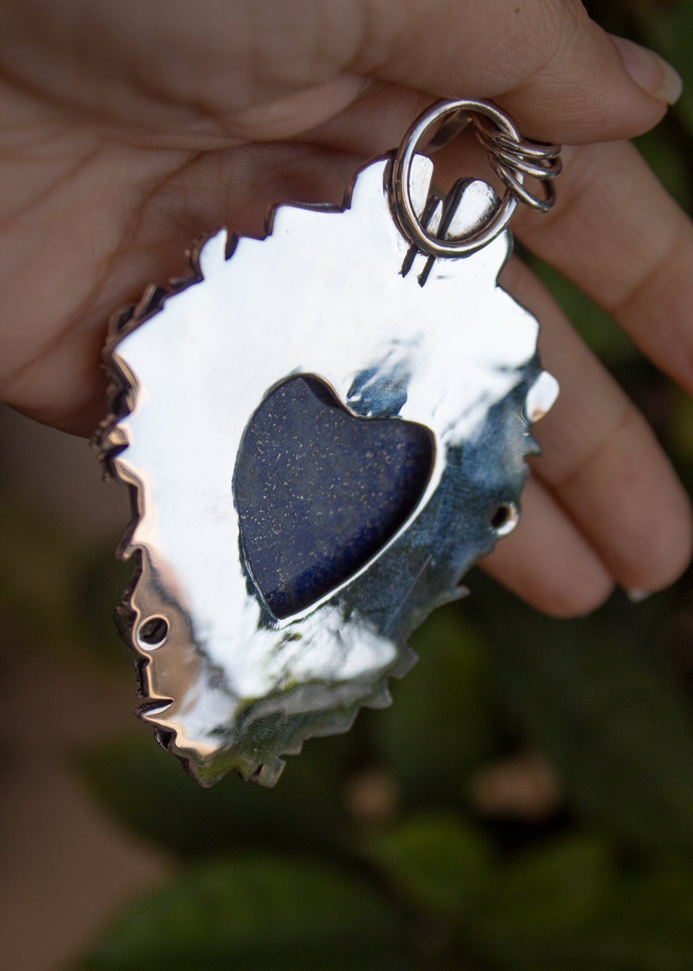 Lapis Lazuli Heart Pendant, AP-7285