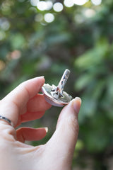 Dusky Bloom — Rose Quartz & Pink Tourmaline Floral Ring, AR-7736