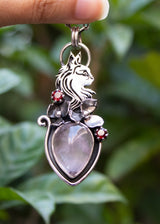 Rose Quartz Pendant, AP-7338