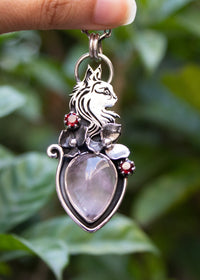 Rose Quartz Pendant, AP-7338