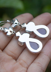 Rose Quartz Earrings, AE-7283