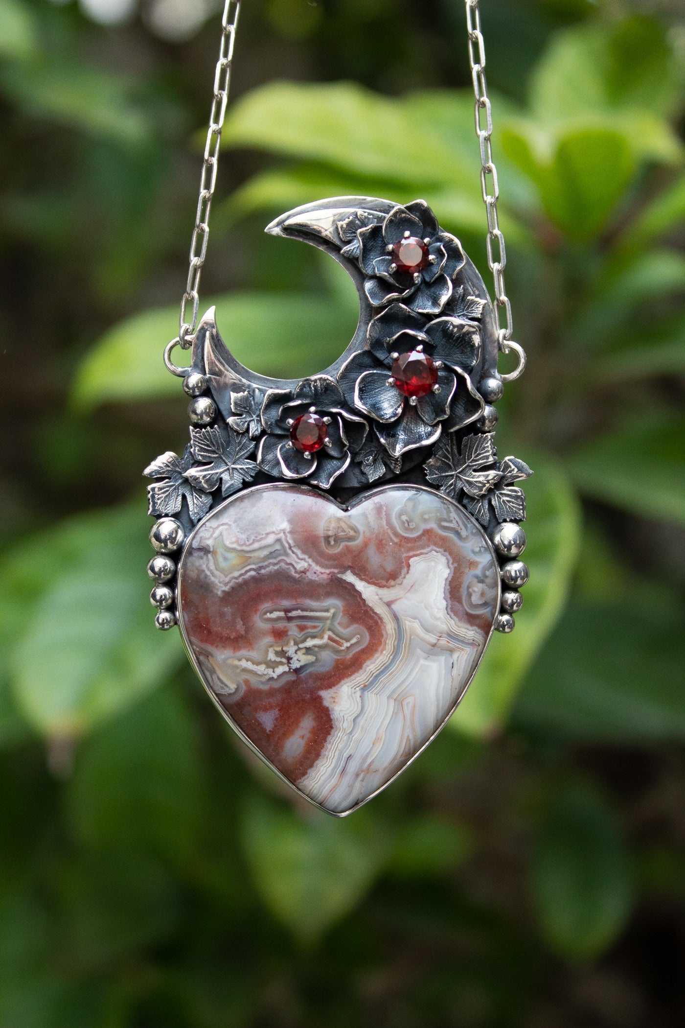 Heart of the Moon: Jasper Necklace, AP-7739