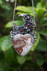 Heart of the Moon: Jasper Necklace, AP-7739