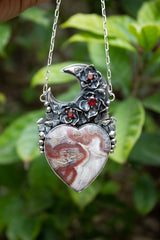 Heart of the Moon: Jasper Necklace, AP-7739