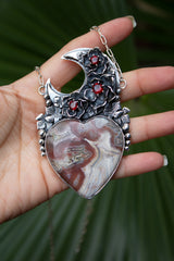 Heart of the Moon: Jasper Necklace, AP-7739