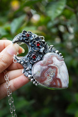 Heart of the Moon: Jasper Necklace, AP-7739