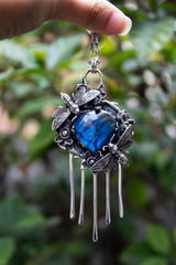 Electric Garden: Labradorite Bee Pendant, AP-7747