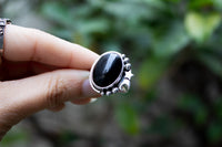 Luminous Night Ring Black Onyx, AR-7091