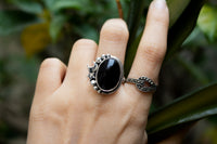 Luminous Night Ring Black Onyx, AR-7091