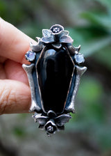 Coffin Black Onyx Ring, AR-6909