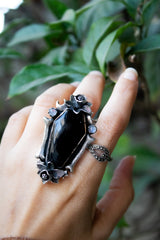 Coffin Black Onyx Ring, AR-6909