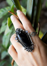 Coffin Black Onyx Ring, AR-6909