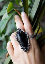 Coffin Black Onyx Ring, AR-6909