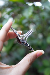 Serpent Garden — Hessonite Garnet Statement Ring, AR- 7750