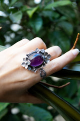 Blooming Amethyst: Everyday Elegance Ring, AR-7304